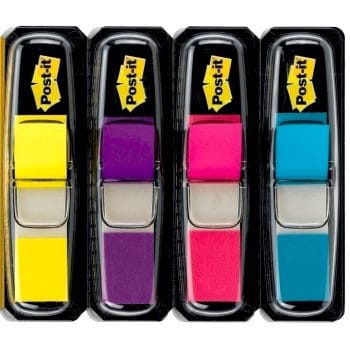 Index Post-it Mini 4 culori 12x43mm 35 file/culoare
