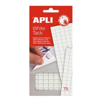 Pastile dublu adezive Apli predecupate albe 75 grame/um