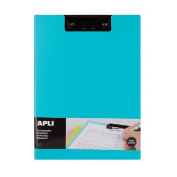 Clipboard A4 PP cu clapa albastru deschis