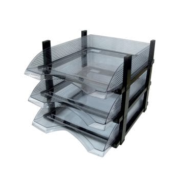 Set 3 tavite Flaro incolor transparent (set)