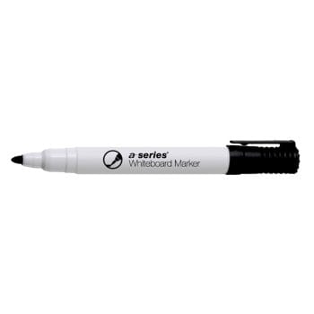 Marker pentru tabla A-series corp plastic alb vf 2mm negru