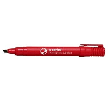 Marker permanent A-series corp plastic vf 2-5mm rosu