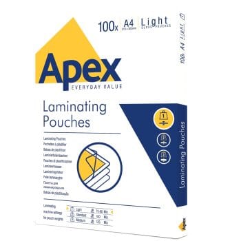 Folie laminare APEX 75-80 microni 216x303mm A4 100buc/um