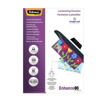 Folie laminare Fellowes 80 microni 216x303mm A4 100buc/um