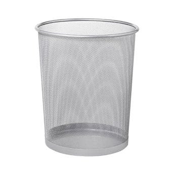 Cos pentru hartii mesh argintiu