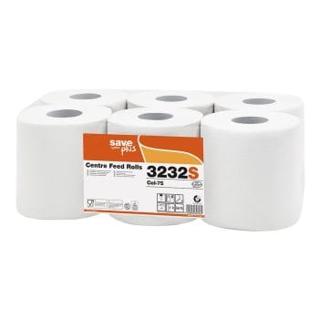 Rolă prosop derulare centrala 2str albă 108m 6role/UM