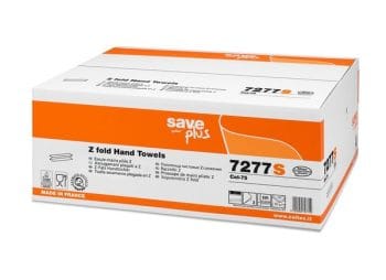 Prosoape pliate Z Save albe 2str 20.5x24cm 120bc/pach 25pach