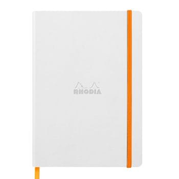 Notebook Rhodiarama A5 80 file ivory dictando alb