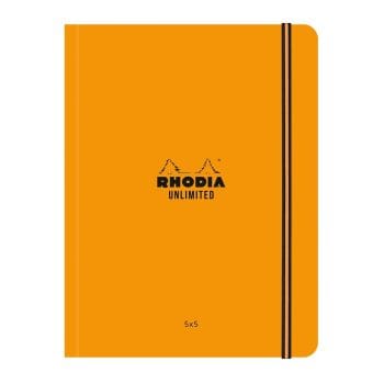 Caiet cu elastic Rhodia Unlimited A5+ 60f  matematica microp