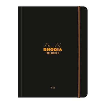 Caiet cu elastic Rhodia Unlimited A5+ 60f  matematica microp
