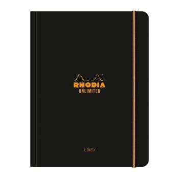 Caiet cu elastic Rhodia Unlimited A5+ 60f  dictando microper