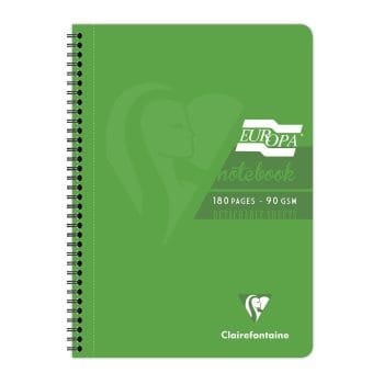 Caiet cu spira A4 EuropaGlossy Clairefontaine 90f detas dict