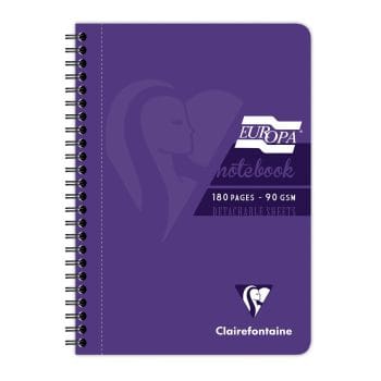 Caiet cu spira A5 EuropaGlossy Clairefontaine 90f detas dict