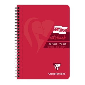 Caiet cu spira A5 EuropaGlossy Clairefontaine 90f detas dict