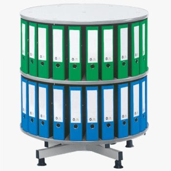 Coloana rotativa pentru bibliorafturi Ceha pal gri 80x93H cm