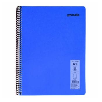 Caiet cu spira Mynote PP A5 60 file matematica Neon diverse