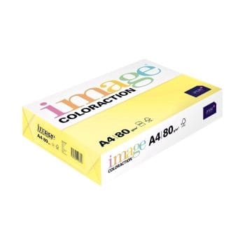 Hartie color Coloraction A4 80g 500 coli galben pal-desert (cutie)