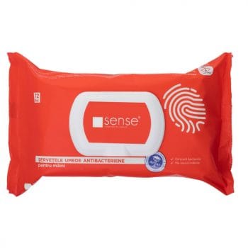Servetele umede dezinfectante pt maini SENSE 72 buc/UM