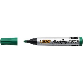 Marker permanent BIC 2000 varf rotund 1.7mm verde
