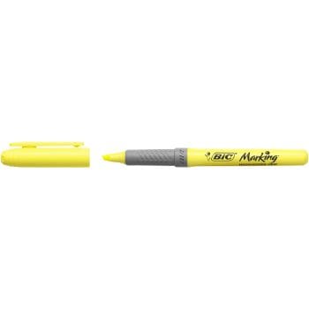 Textmarker BIC Highlighter Grip varf tesit 1-4mm galben