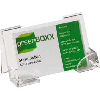 Suport carti de vizita Durable transparent 50 carti vizita