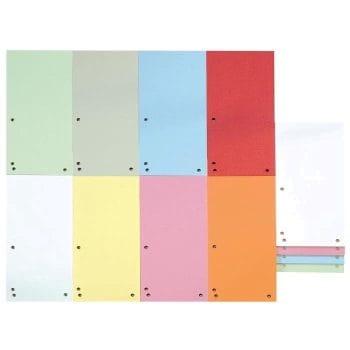 Separatoare diverse culori 105x235mm carton 190gmp 100buc/um