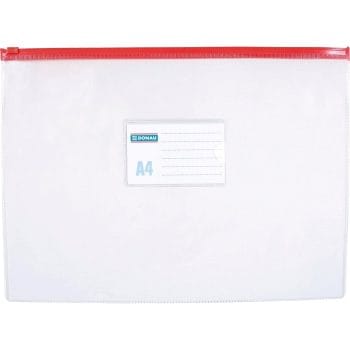 Mapa documente transparent inchidere fermoar A4 plastic