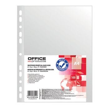 File de protectie cristal 40my A4 plastic 100 buc/um (cutie)