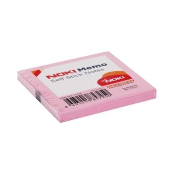 Notite adezive Noki roz 75x75mm 80 file/um