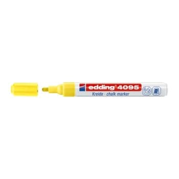Marker Edding 4095 cu creta lichida varf 2-3mm galben