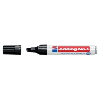 Marker Edding No.1 permanent  varf retezat 1-5mm negru