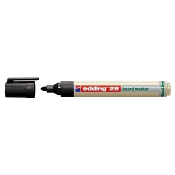 Marker Edding 28  Ecoline pentru tabla varf 1.5-3mm negru
