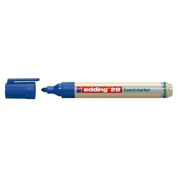 Marker Edding 28  Ecoline pentru tabla varf 1.5-3mm albastru