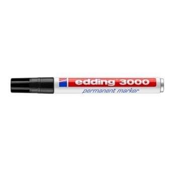 Marker permanent Edding 3000 varf 1.5-3mm negru