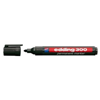Marker Edding 300 permanent varf rotund 1.5-3mm negru