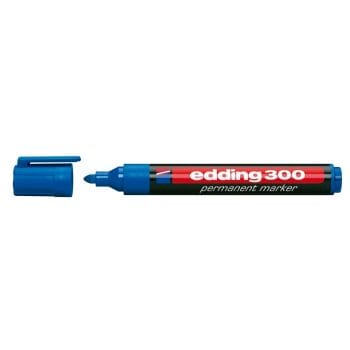 Marker Edding 300 permanent varf rotund 1.5-3mm albastru