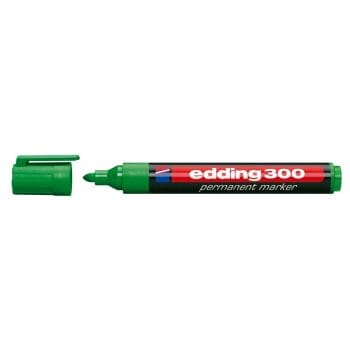 Marker Edding 300 permanent varf rotund 1.5-3mm verde