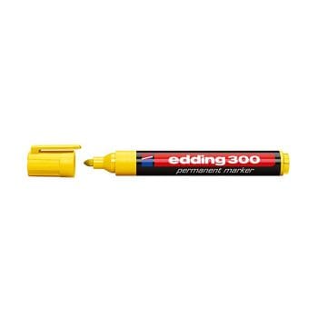 Marker Edding 300 permanent varf rotund 1.5-3mm galben