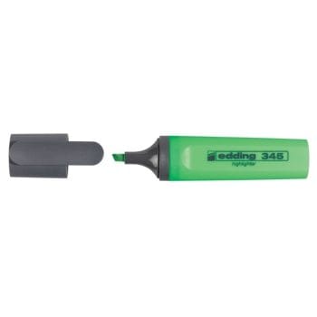 Textmarker Edding 345 varf retezat 2-5mm verde
