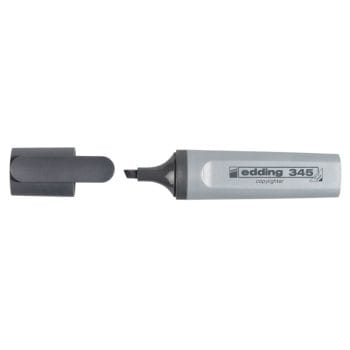 Textmarker Edding 345 varf retezat 2-5mm gri