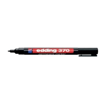 Marker Edding 370 permanent varf rotund 1mm negru