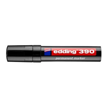 Marker Edding 390 permanent varf retezat 4-12mm negru
