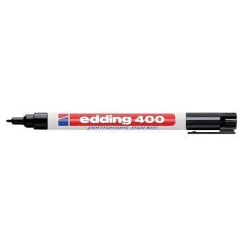 Marker Edding 400 permanent varf rotund 1mm negru