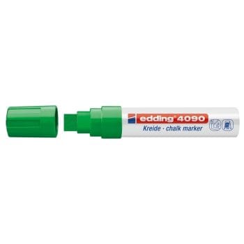 Marker Edding 4090 cu creta lichida varf 4-15mm verde