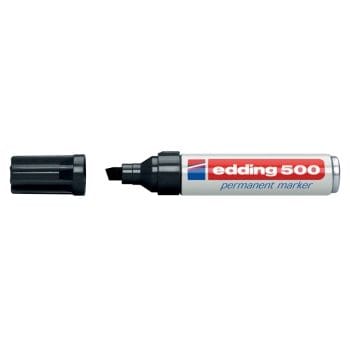 Marker Edding 500 permanent varf retezat 2-7mm negru