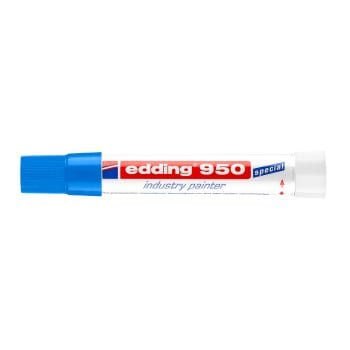 Marker Edding 950 permanent varf tip ceara 10mm albastru