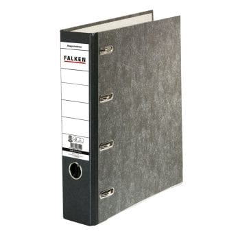 Biblioraft Falken cu 2 mecanisme A4 70mm marmorat negru