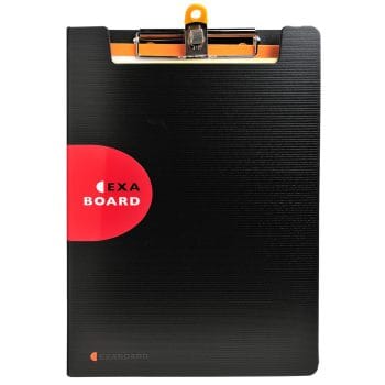 Clipboard dublu Exacompta buzunar interior PP A4 negru