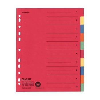 Separatoare carton  240x297 index color 230g 10buc/um