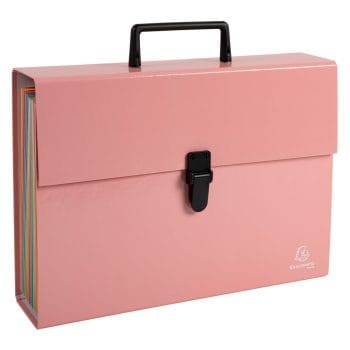 Mapa tip proiect Exacompta Aquarel carton A4 coral pastel